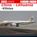 Fret aérien fret aérien de la Chine vers Vilnius, Lituanie = fret aérien